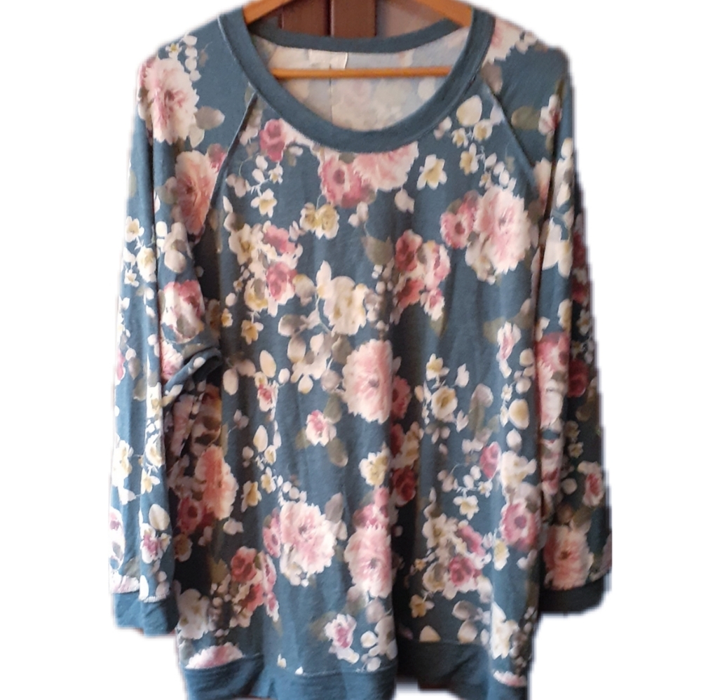 Caslon Softest Floral Sweater